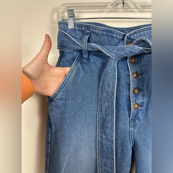 Sezane Leandro Trousers Paper bag Waist Size 36 EUC - Picture 5 of 7